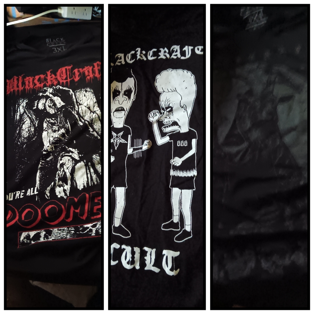 Black Graphic T-Shirts Set